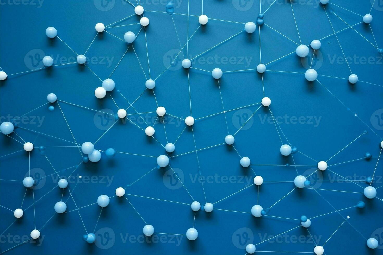 Networking geometric blue line formula technology structure abstract connect design background science microbiology photo