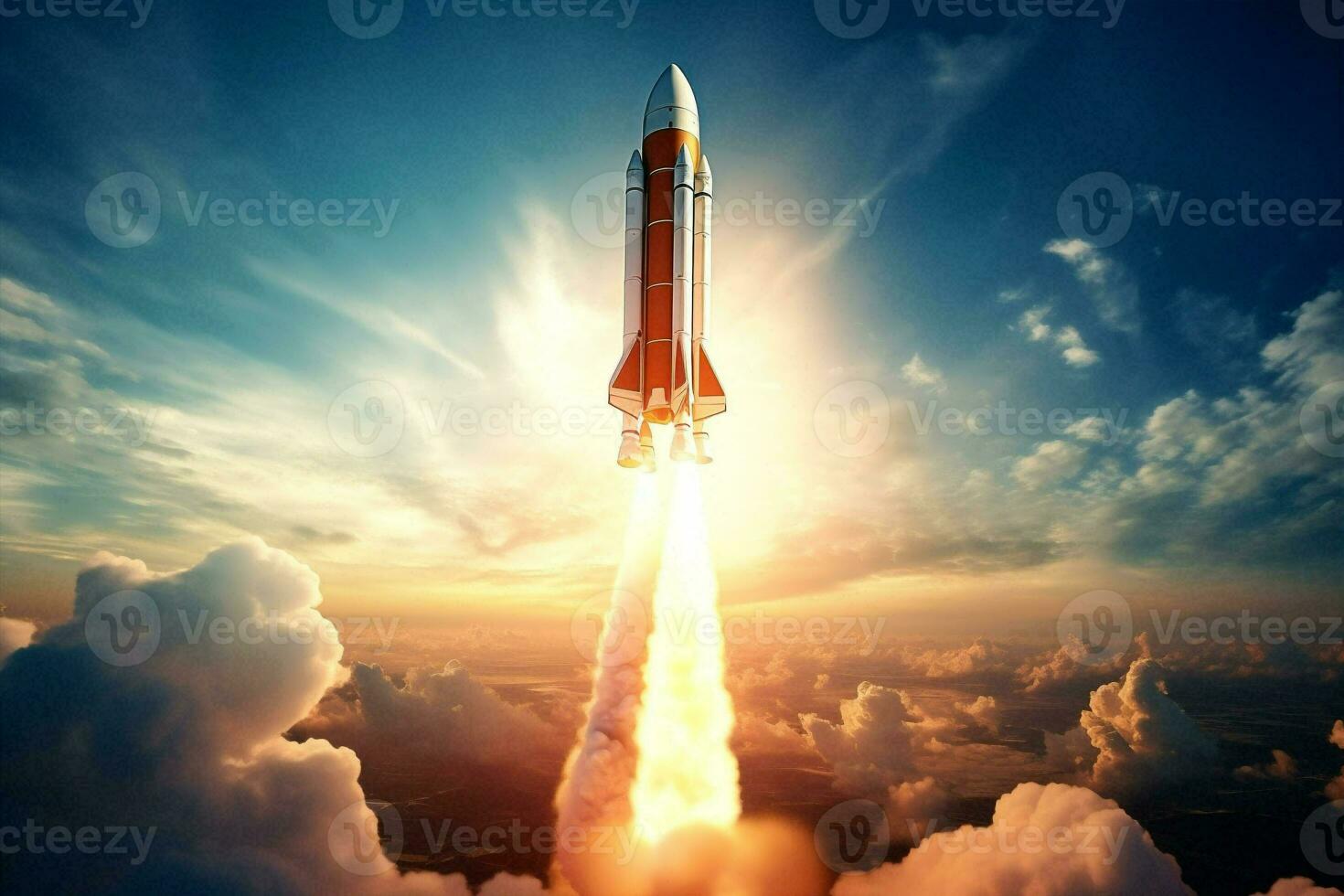 Rocket shuttle science photo