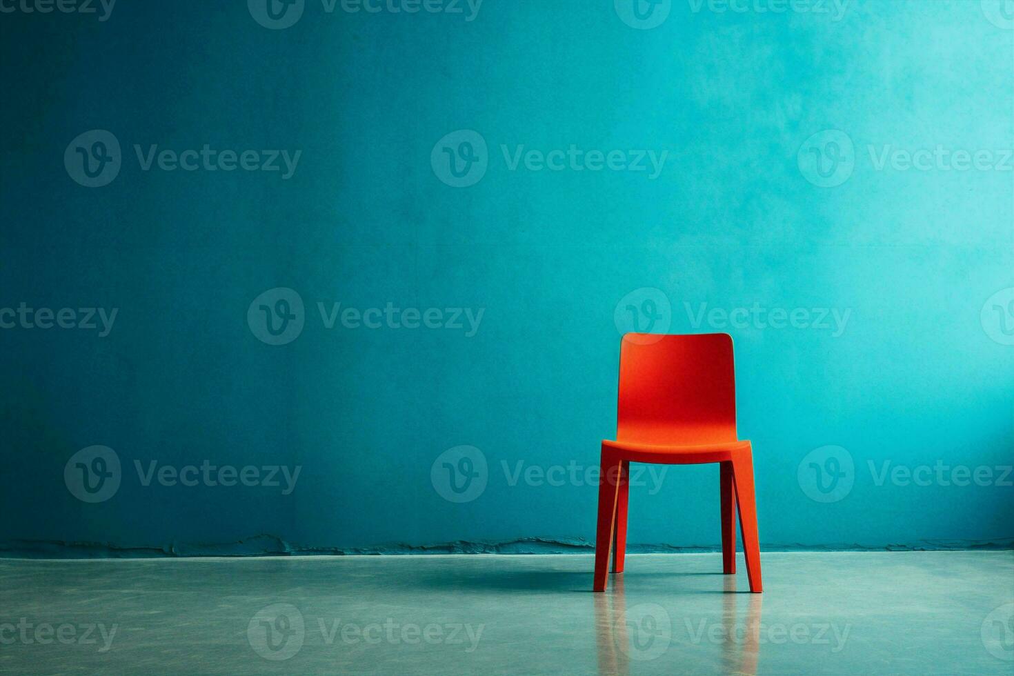 Stylish room chair concept wall furniture design lifestyle apartment interior red floor style modern photo