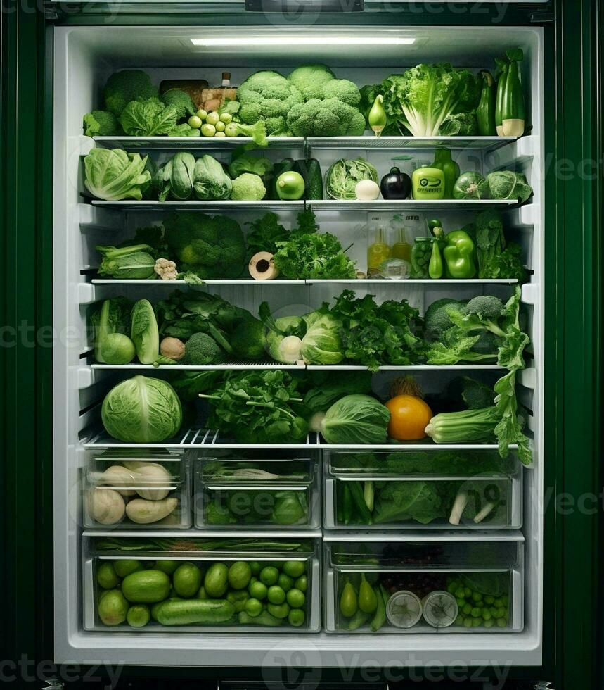 Food green refrigerator diet photo