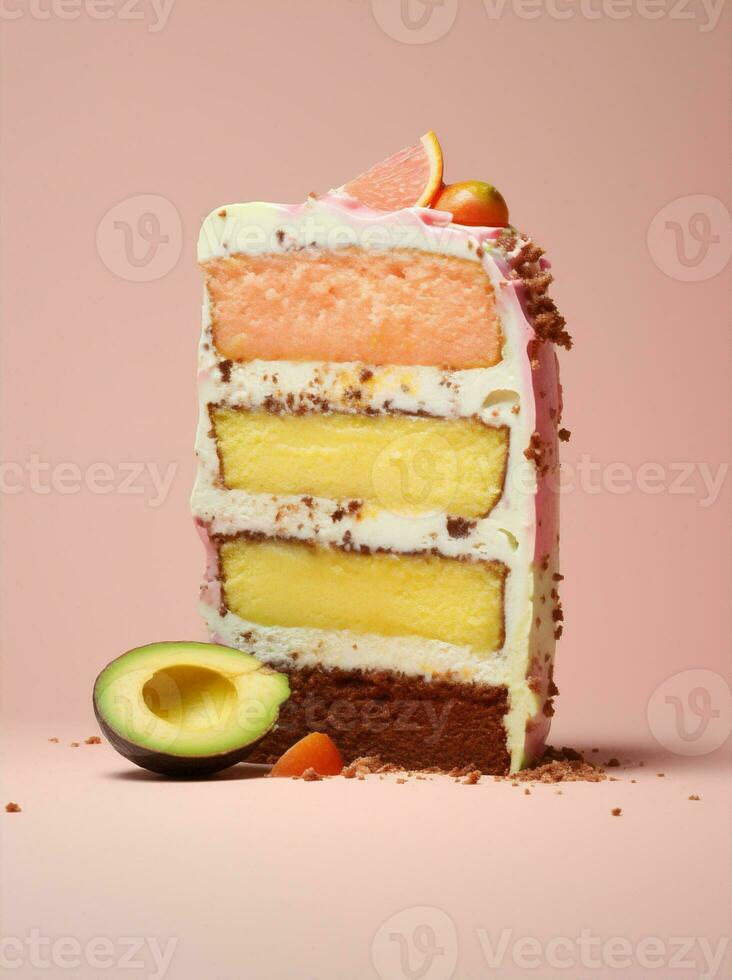 pastel delicioso crema espacio postre vistoso pastel celebracion Copiar dulce caramelo foto