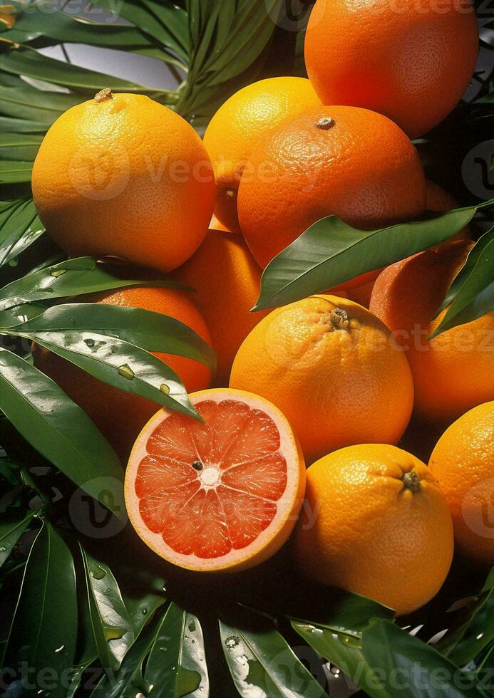 naranja agrios comida jugoso rebanado Fruta orgánico Fresco de madera maduro dieta foto