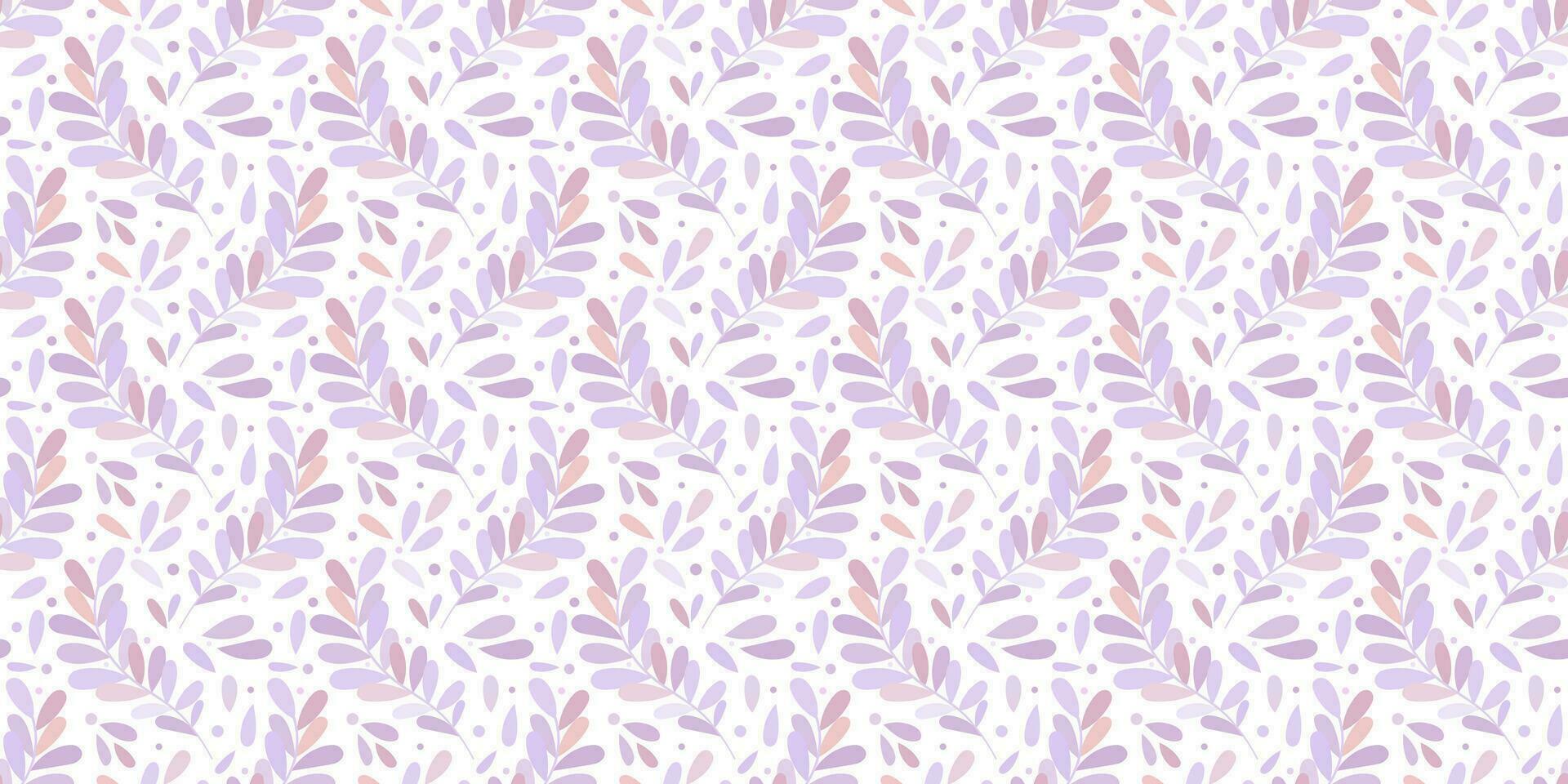 púrpura vector antecedentes con hojas, monocromo sin costura modelo con hoja ilustraciones