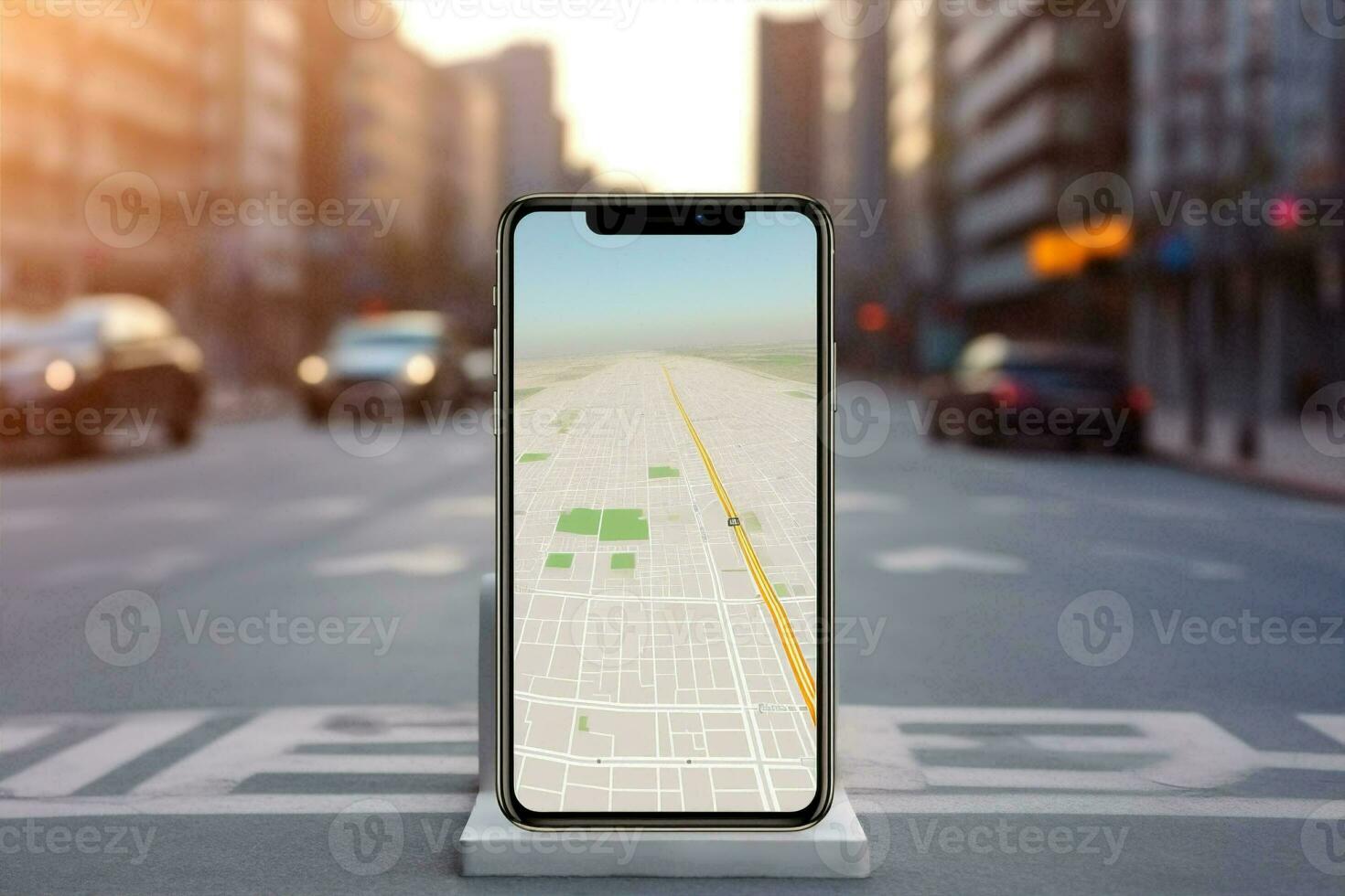 City navigation phone direction symbol smartphone road location street gps map photo