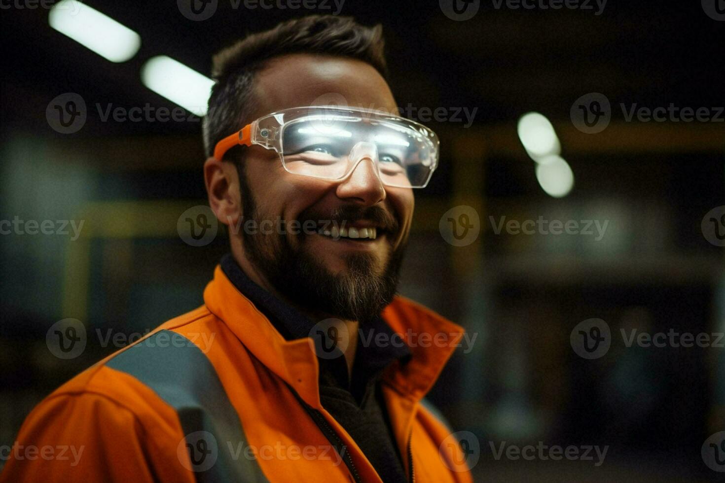 hombre sonriente arquitecto constructor retrato persona casco ingeniero trabajando profesión industrial empleado la seguridad sonrisa foto