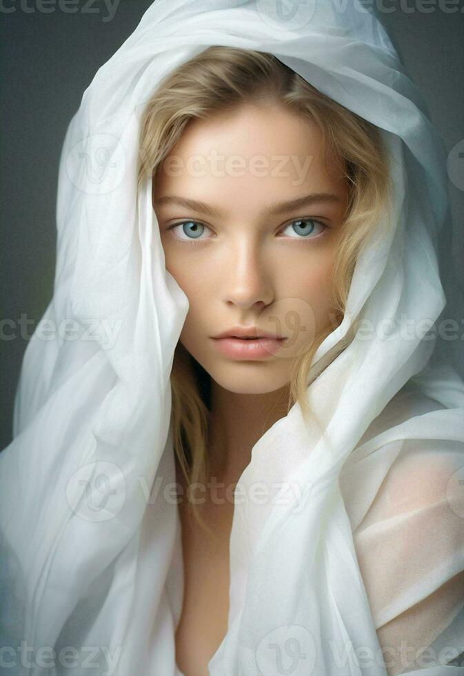 Face woman beauty portrait photo