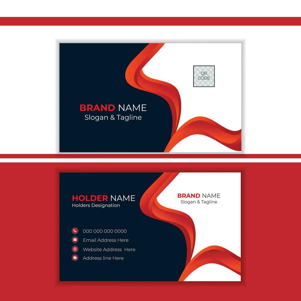 Creative and professional business card design layout vector