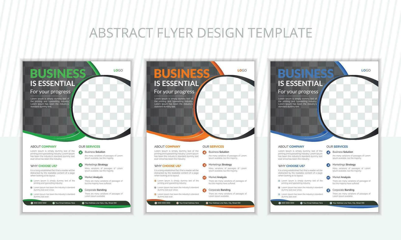 Modern and professional Flyer design layout vector