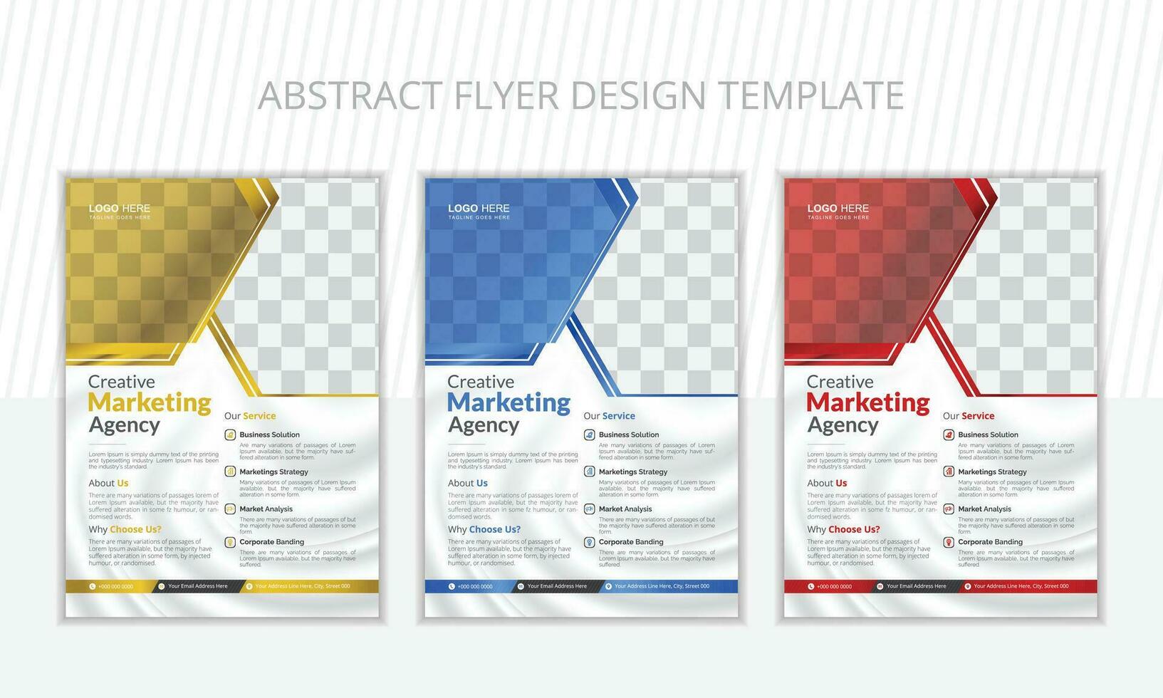 Professional and simple Flyer vector design