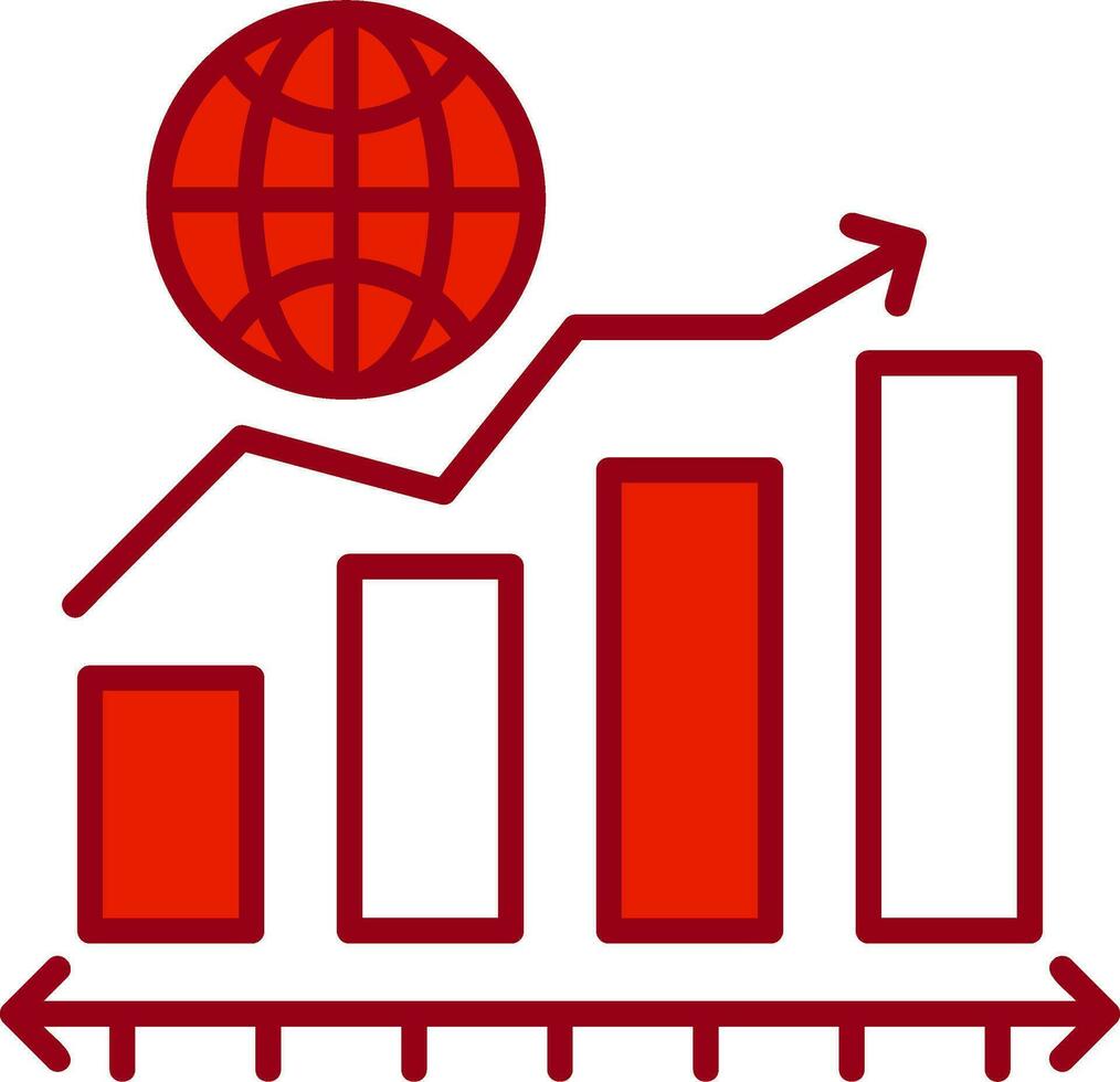 icono de vector de mercado de valores