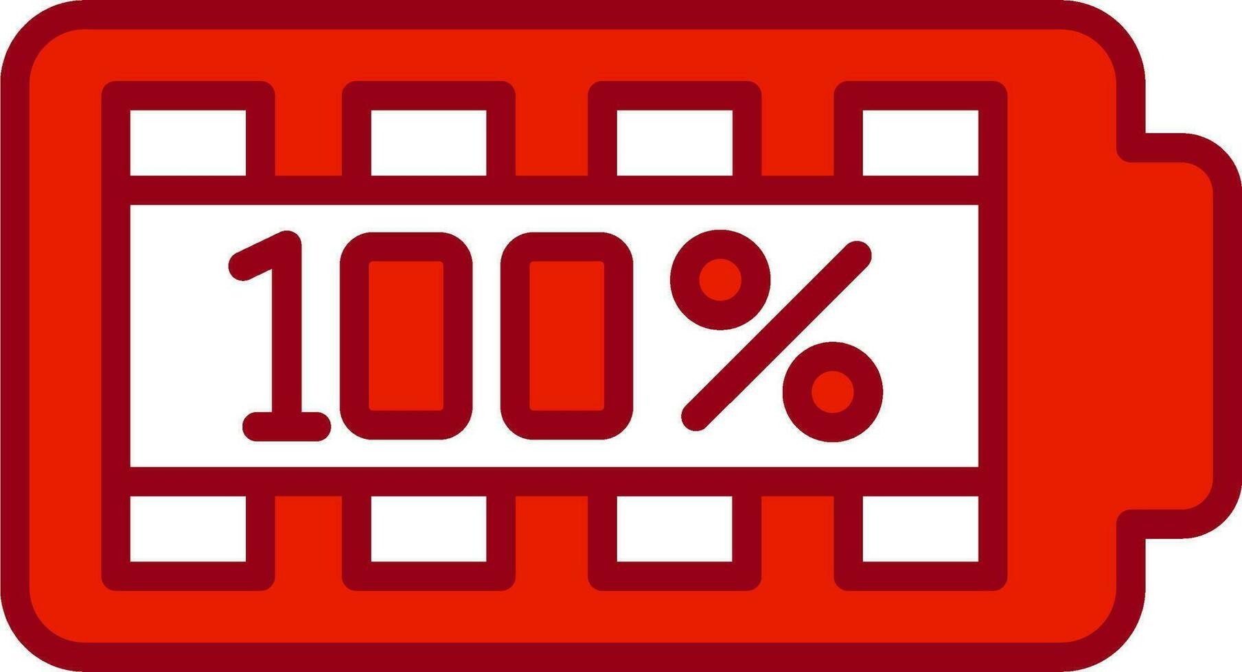 100 Percent Vector Icon