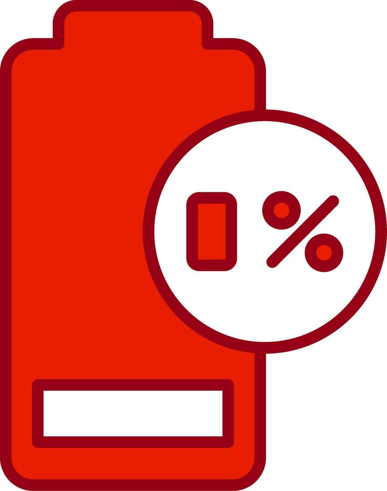 0 Percent Vector Icon