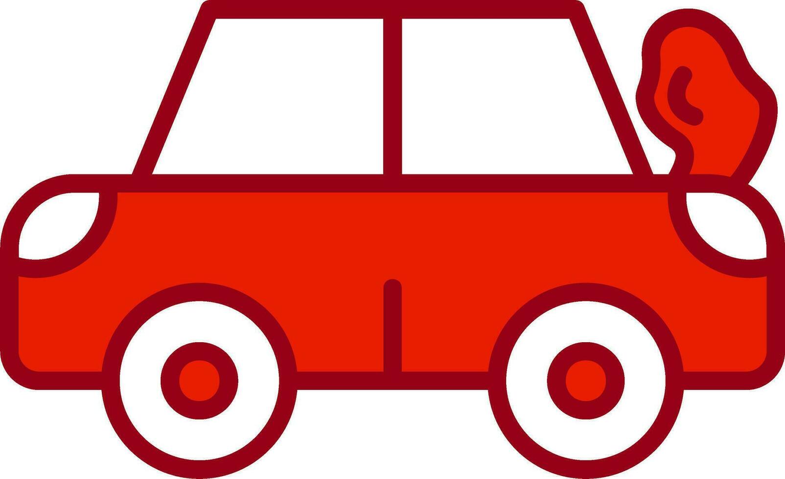 Broken Car Vector Icon