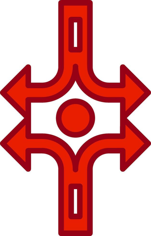 Crossroad Vector Icon