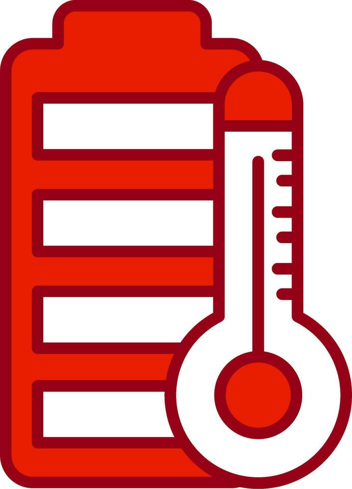 Battery Temperature Vector Icon