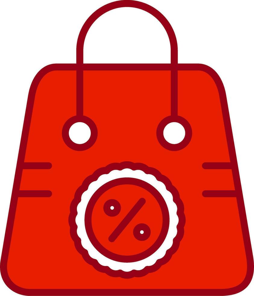 icono de vector de bolsa de compras