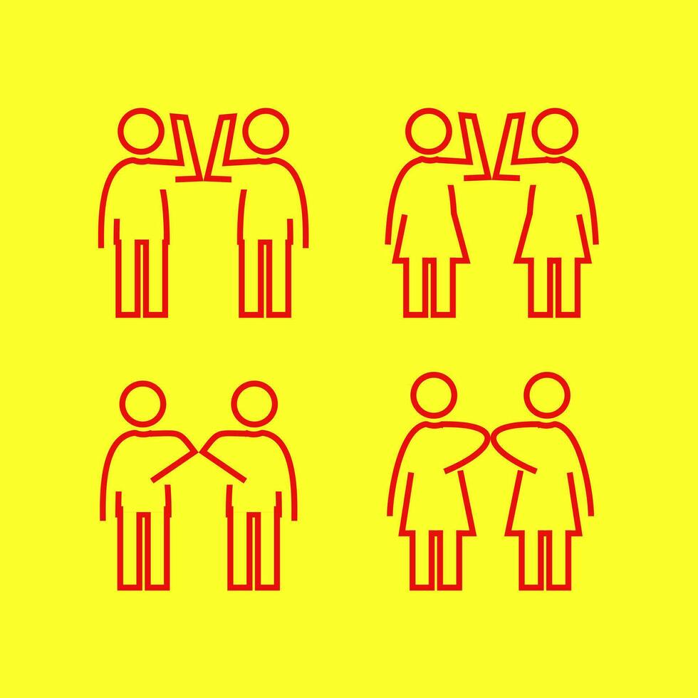 Elbow bump, avoid physical contact vector