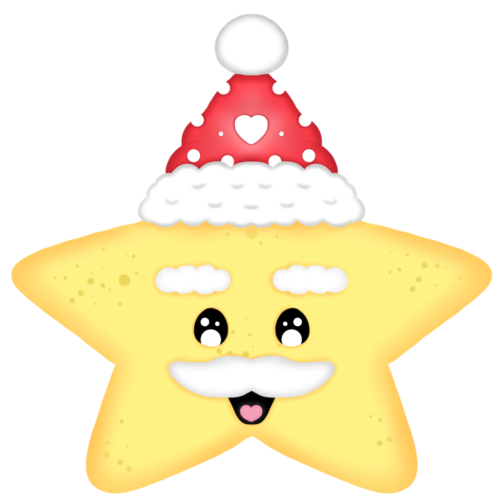santa star illustration png