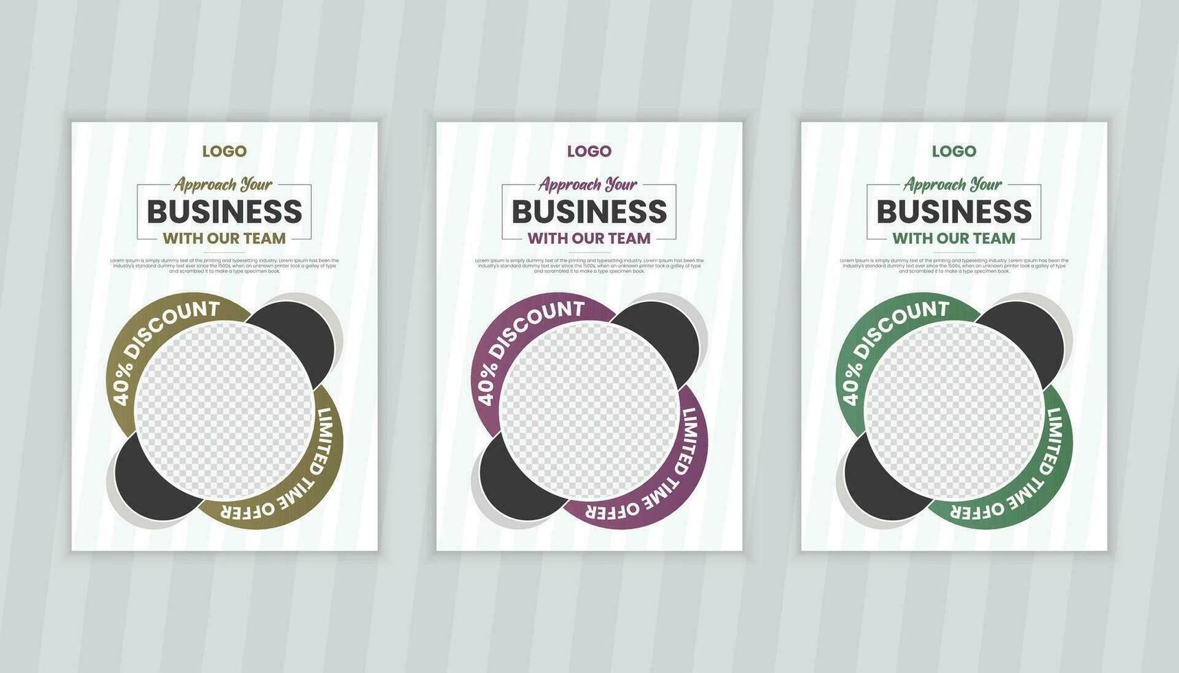 Corporate Brochure Cover Design and Business book Cover Design Template vector