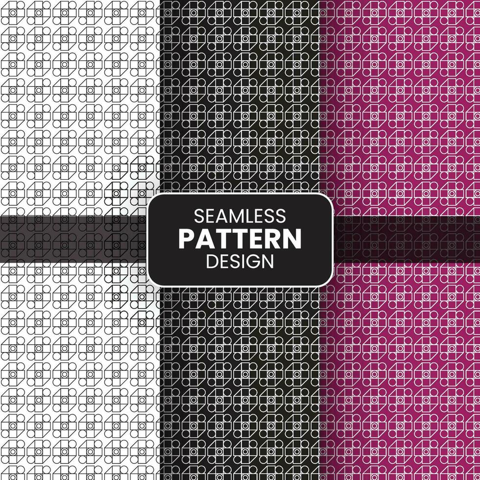 Unique Seamless Pattern Design Template vector
