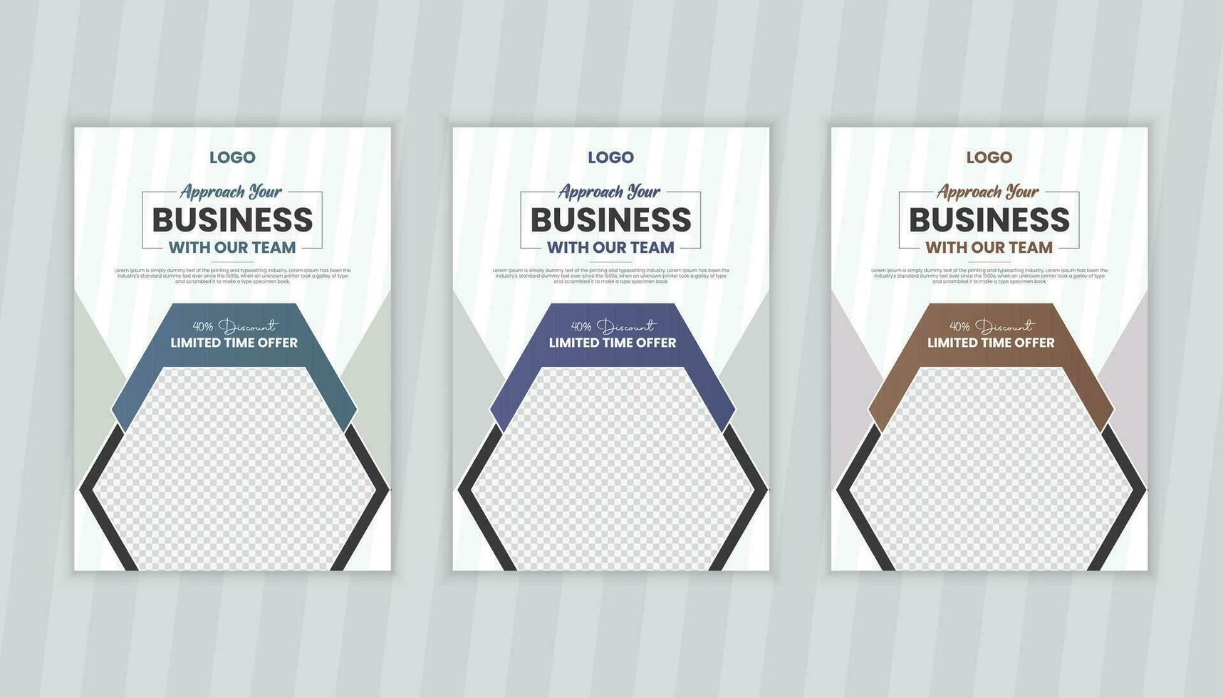 Corporate Brochure Cover Design and Business book Cover Design Template vector