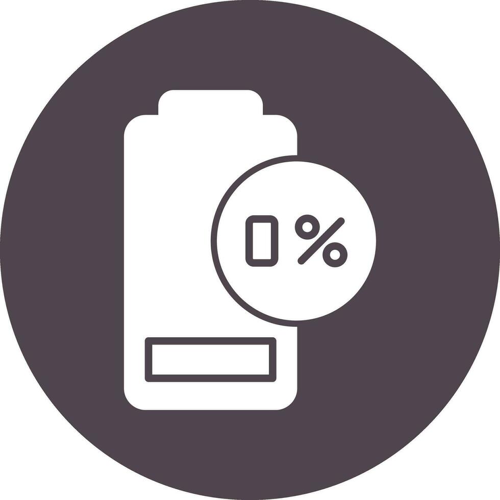 0 Percent Vector Icon