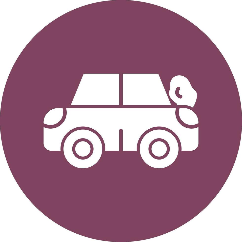 Broken Car Vector Icon