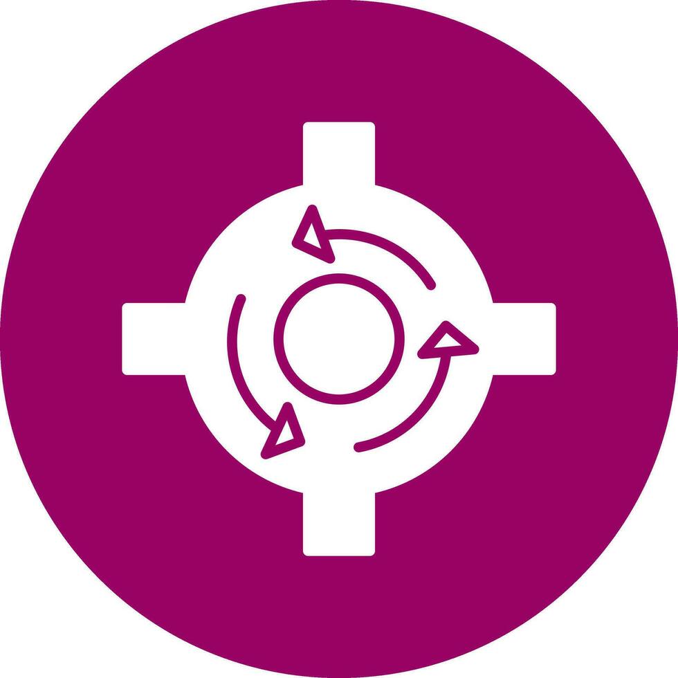 Roundabout Vector Icon