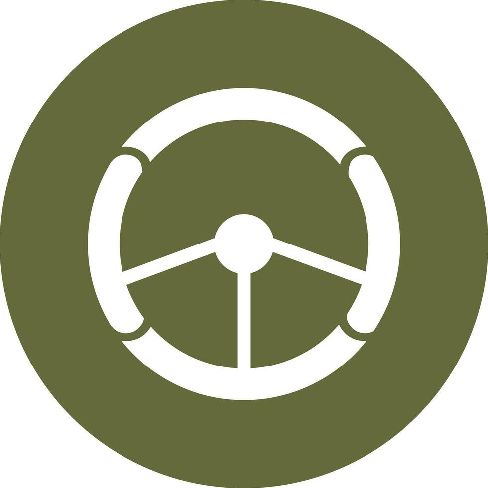 Steering Wheel Vector Icon