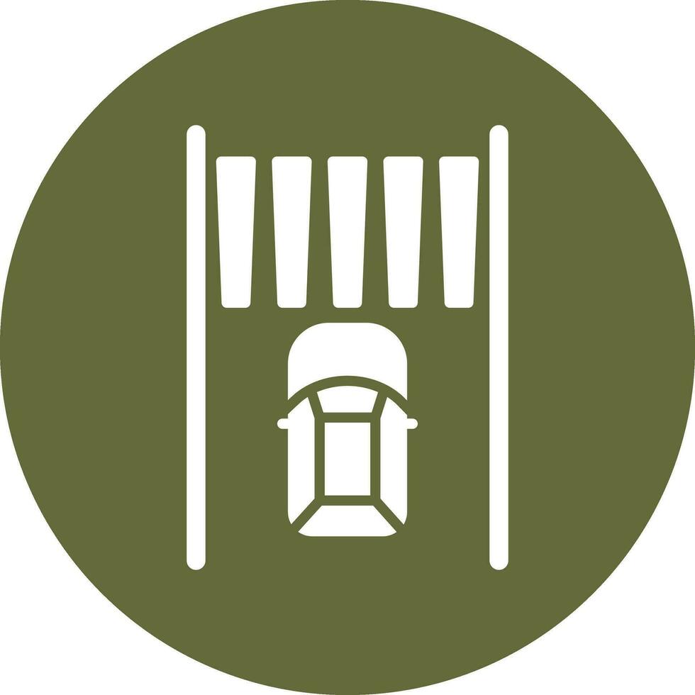 Zebra Crossing Vector Icon