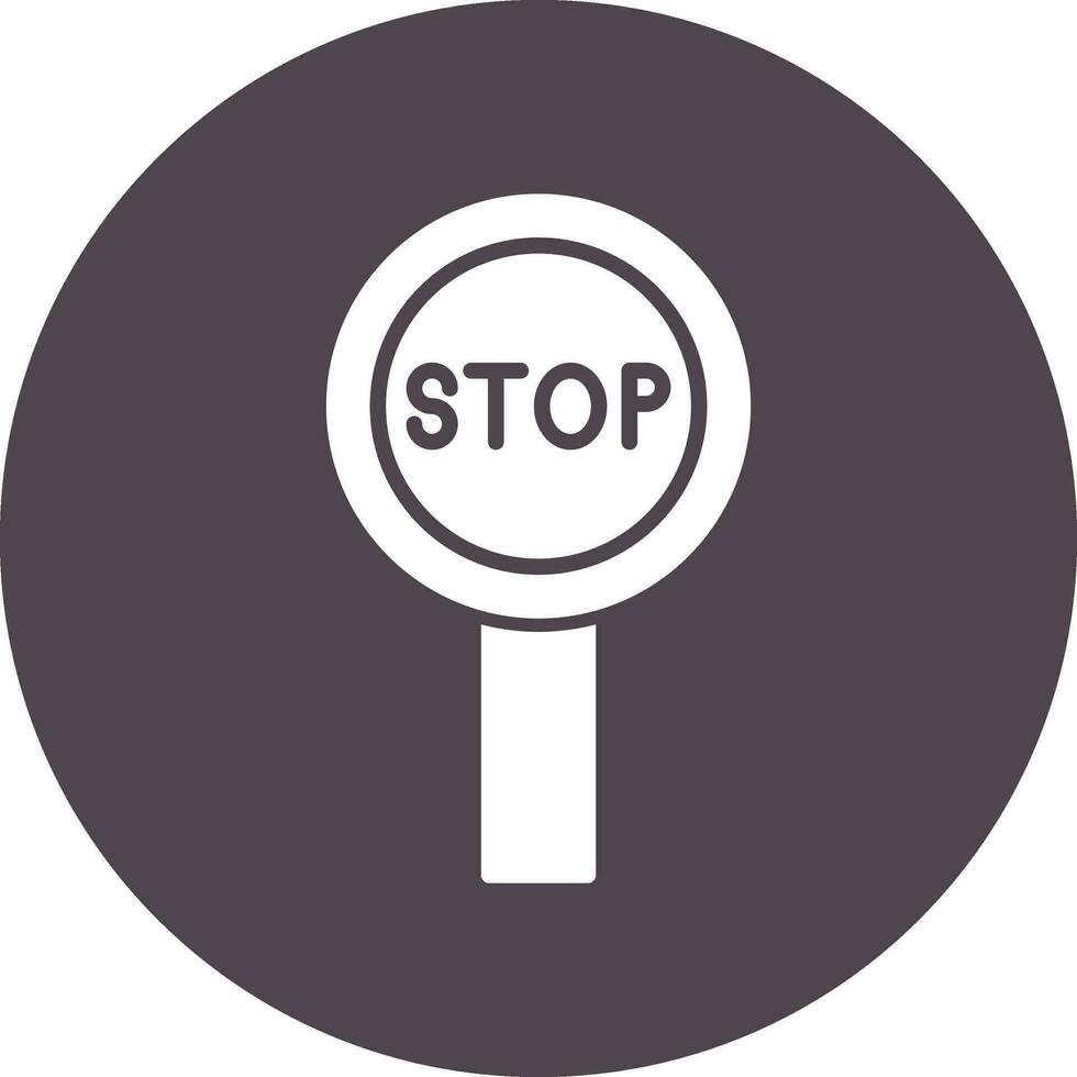 icono de vector de señal de stop