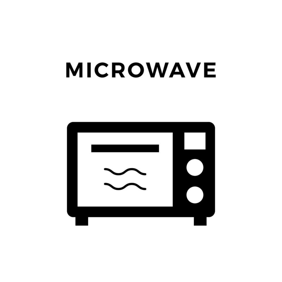 Microwave Black Solid vector