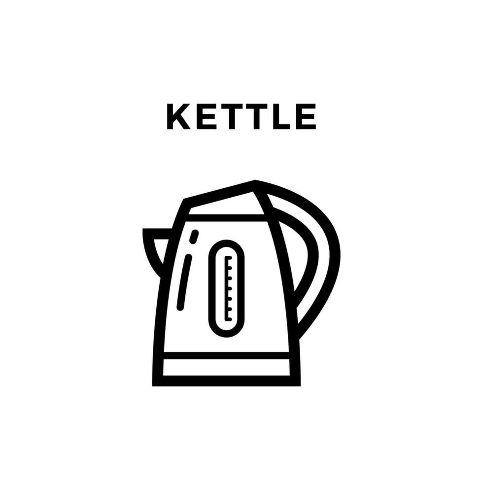 Kettle Black Outline vector