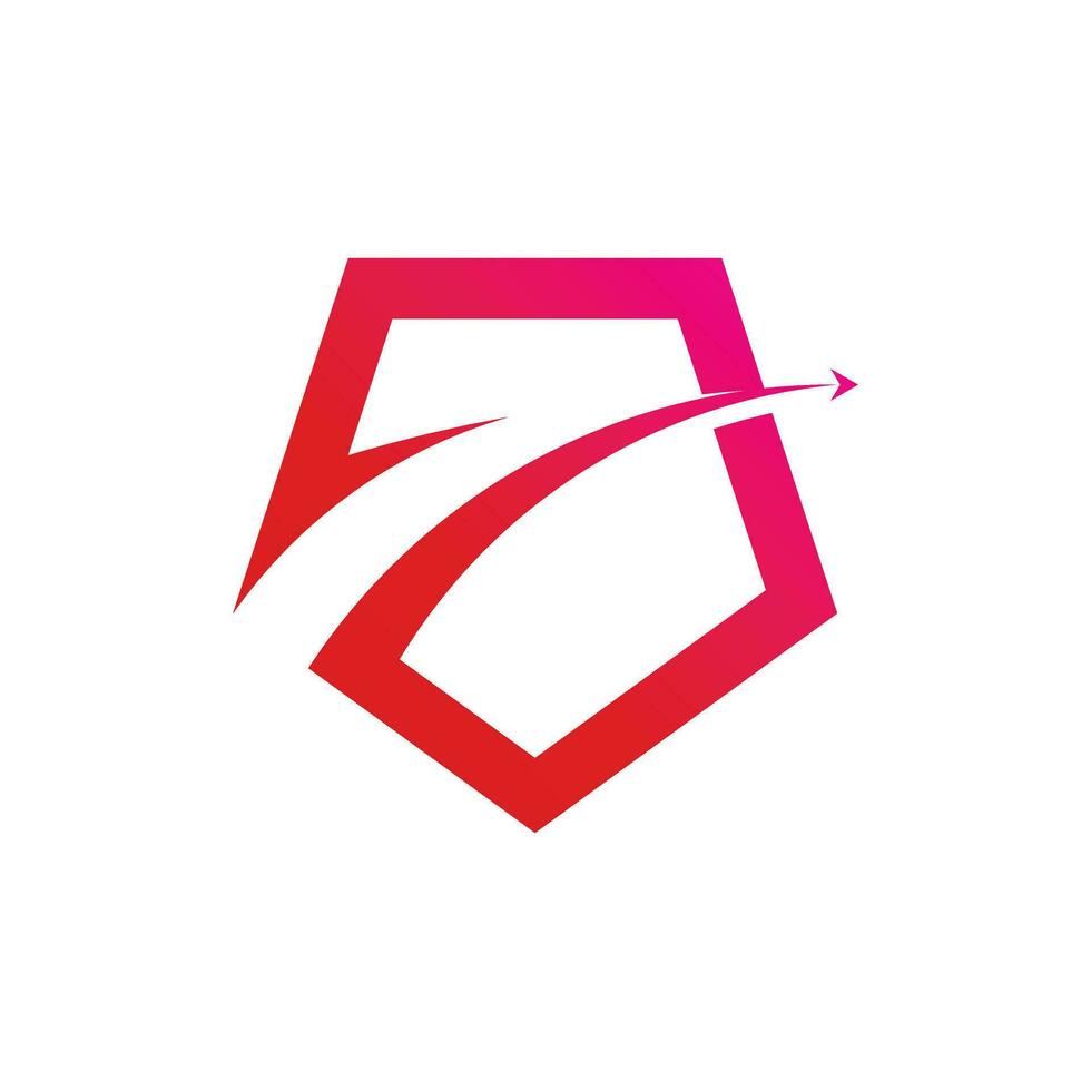 Business design element vector icon with unique shield concept