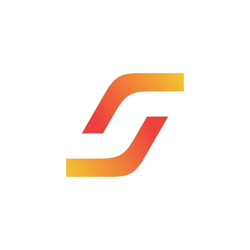 Letter S design element vector icon with creative modern concept
