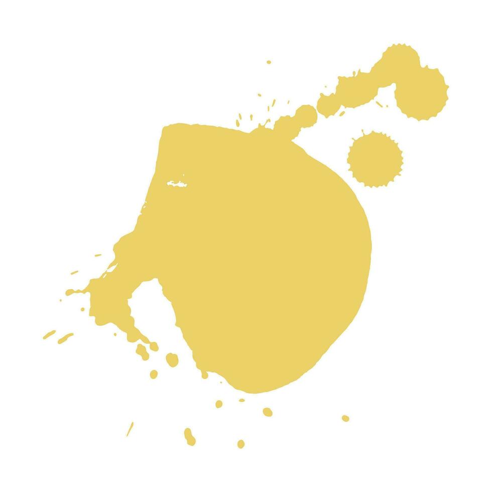 gold ink splash brush drop vector
