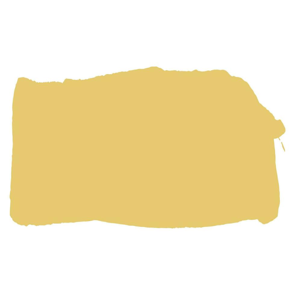 gold ink paint brush stroke vector