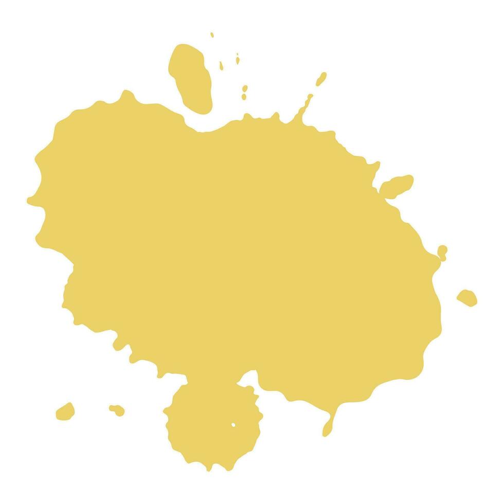 gold ink splash brush drop vector