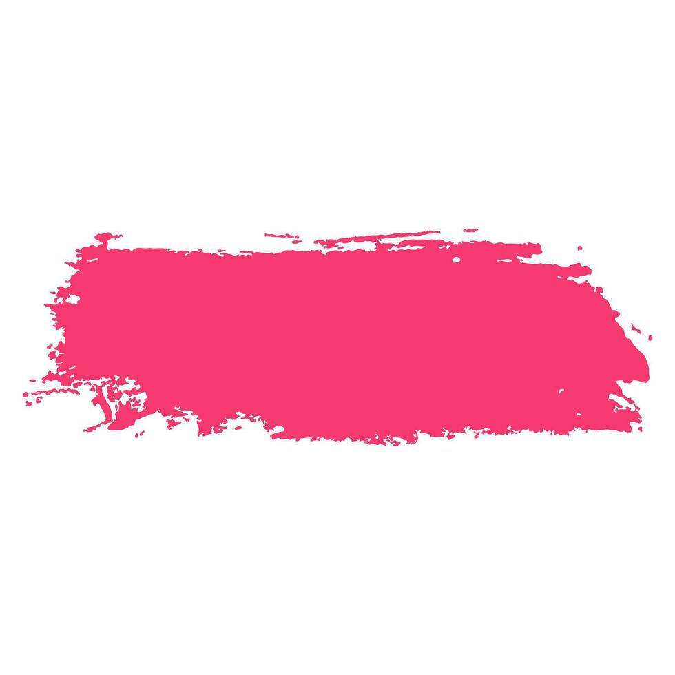 pink ink paint brush stroke vector