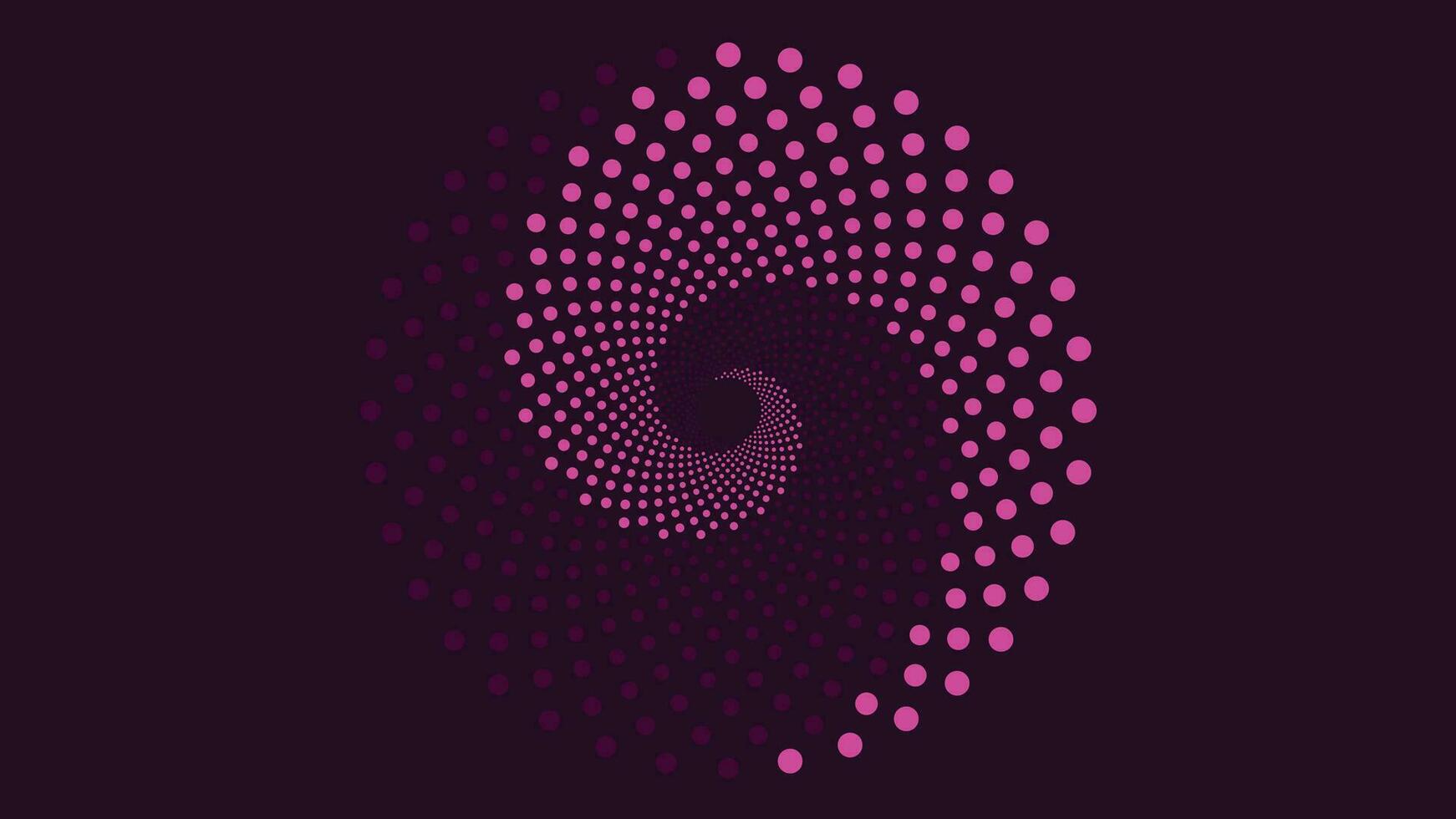 Abstract spiral symbol vortex background in purple and ble vector