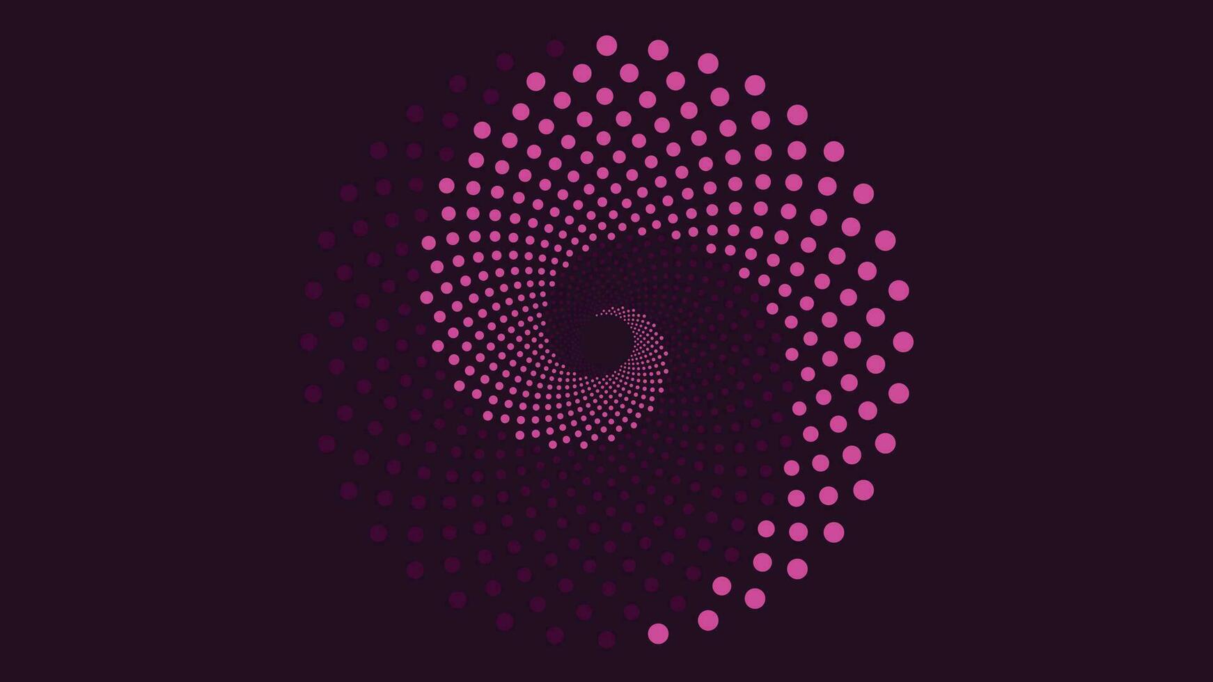 Abstract spiral symbol vortex background in purple and ble vector