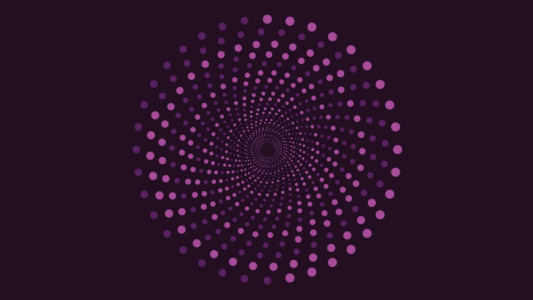 Abstract spiral symbol vortex background in purple and ble vector