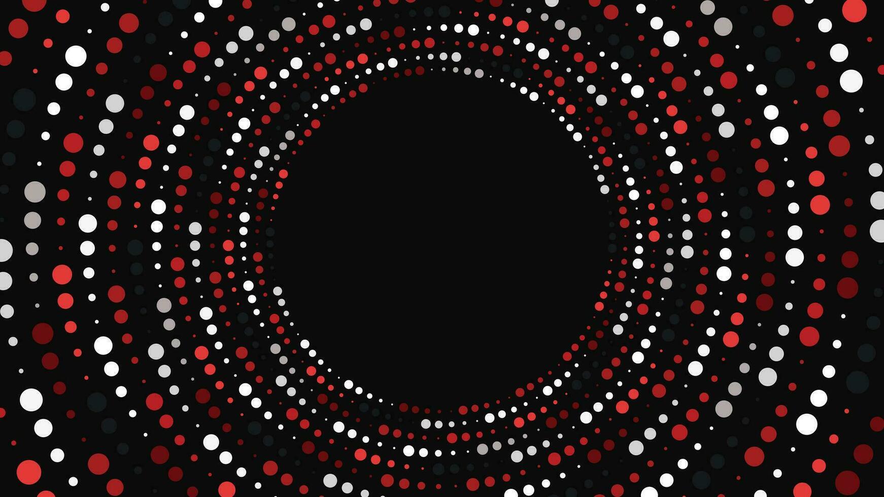 Abstract spiral white, red, dark green background. vector