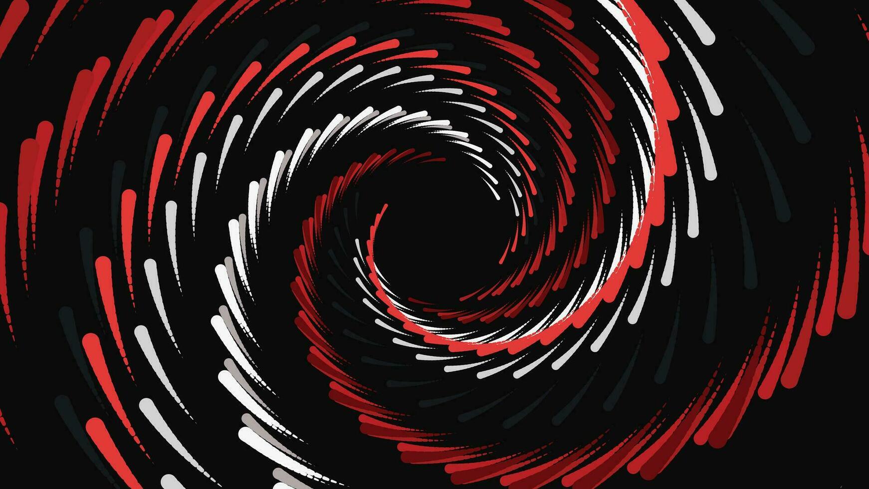Abstract spiral white, red, dark green background. vector