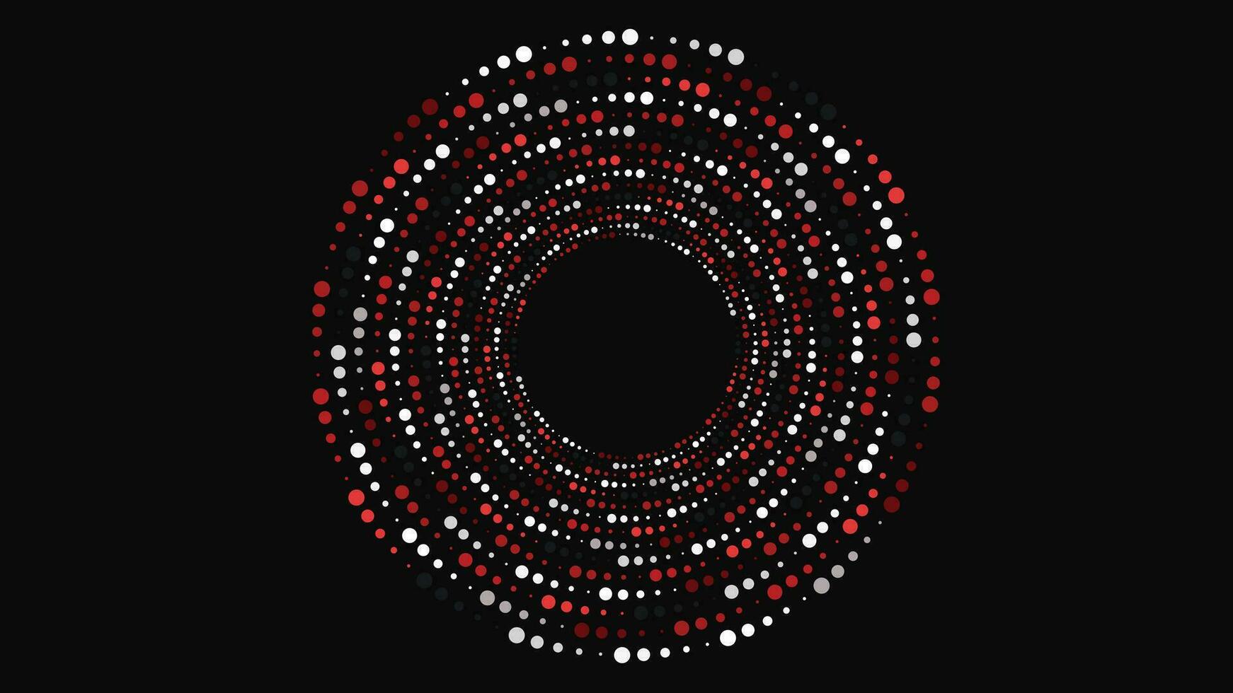 Abstract spiral white, red, dark green background. vector