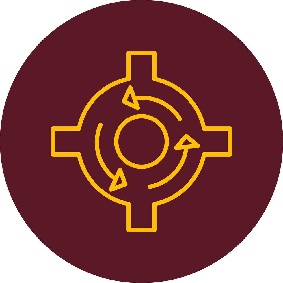 Roundabout Vector Icon