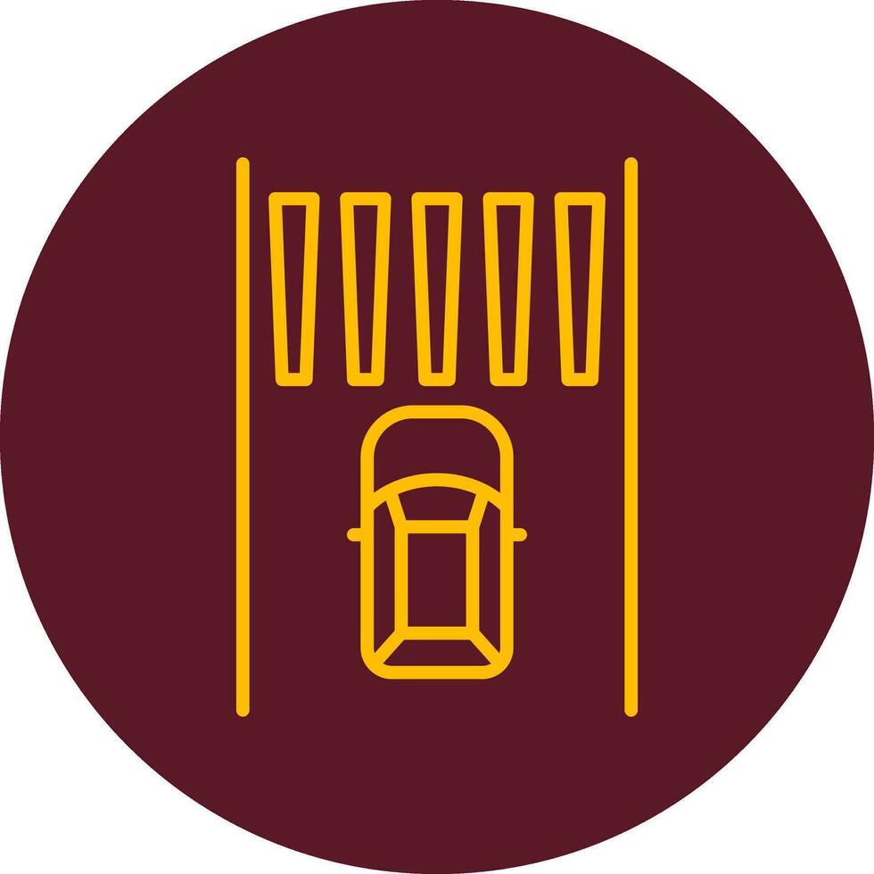 Zebra Crossing Vector Icon