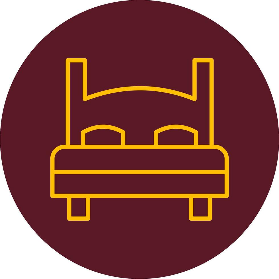 Double Bed Vector Icon