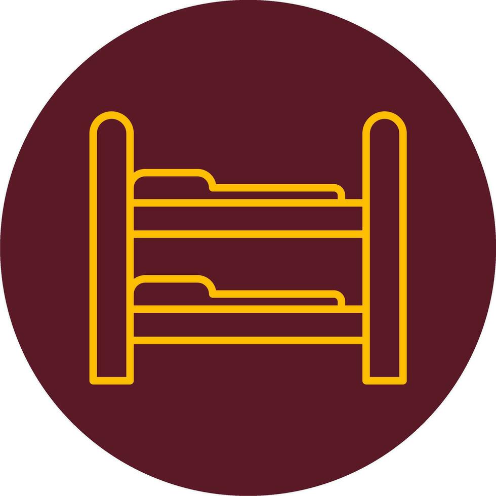 Bunk Bed Vector Icon