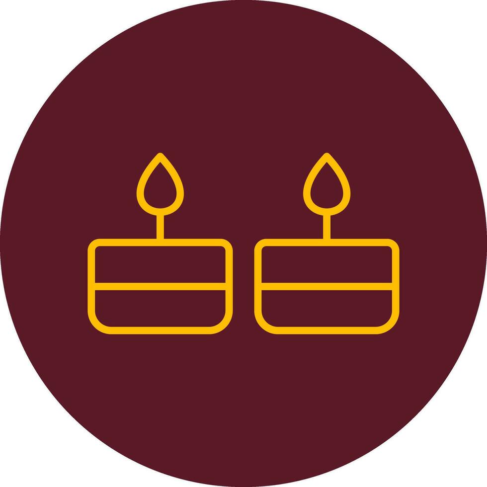 icono de vector de velas